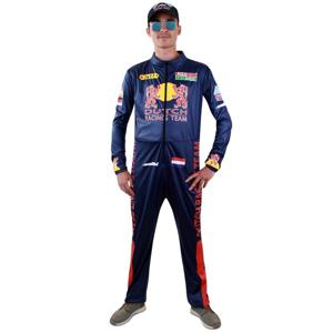 Race coureur verkleed overall voor heren - carnavalskleding - Formule 1 - Racing team