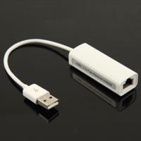 Hoge snelheid USB 2.0 Fast Ethernet Adapter(White)