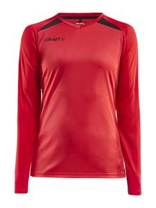 Craft 1908232 Pro Control Impact LS Tee W - Bright Red/Black - S