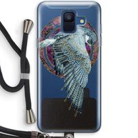 Golden Falcon: Samsung Galaxy A6 (2018) Transparant Hoesje met koord
