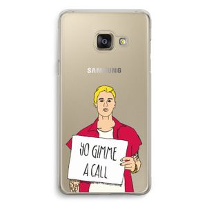 Gimme a call: Samsung Galaxy A3 (2016) Transparant Hoesje