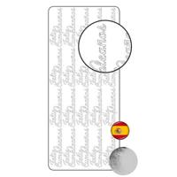 Vaessen Creative • sticker 10x23cm 10pcs zilver "feliz cumpleaños"