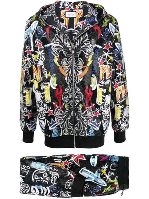 Philipp Plein survêtement Stones - Noir