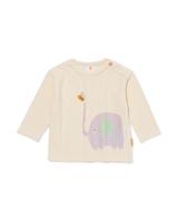 HEMA Newborn T-shirt Olifant Ecru (ecru)