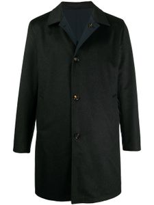 Kired manteau texturé à boutonnière - Noir