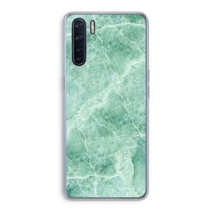Groen marmer: Oppo A91 Transparant Hoesje