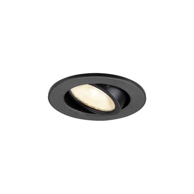 SLV InbouwspotNew Tria 45 3000K zwart - 1009005