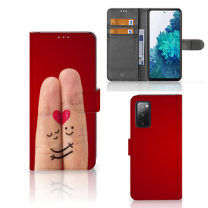 Samsung Galaxy S20 FE Wallet Case met Pasjes Liefde - Origineel Romantisch Cadeau