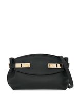 Ferragamo petit sac à bandoulière Hug en cuir - Noir