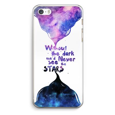 Stars quote: iPhone 5 / 5S / SE Transparant Hoesje
