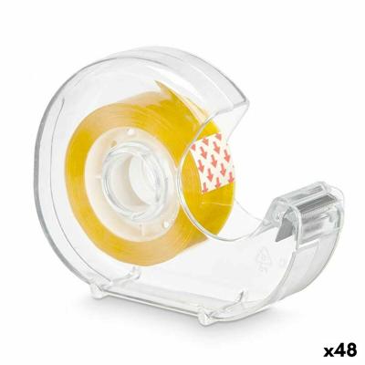 Plakbanddispenser 2,7 m Transparant Geel (48 Stuks)