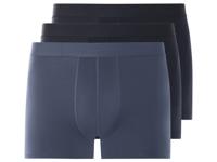 LIVERGY 3 heren boxers (XXL, Donkerblauw/blauw)