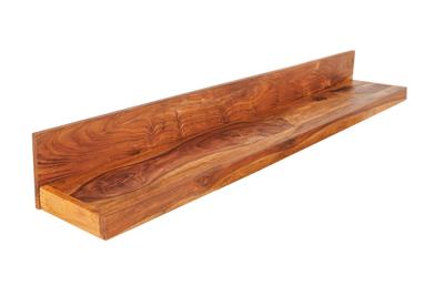 Wandplank MAKASSAR 140cm naturel steen finish sheesham hout - 44746
