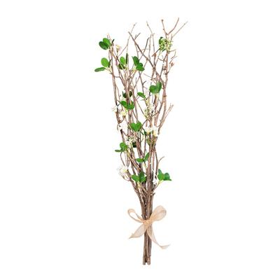 Kunst paastakken met bloemen - 78 cm - lente/paasdecoratie - siertakken/paas tak