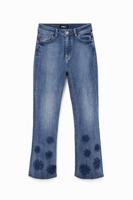 Cropped flared jeans - BLUE - 34 - thumbnail