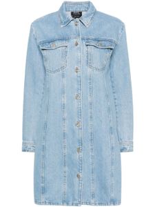 A.P.C. robe courte Alpine en jean - Bleu