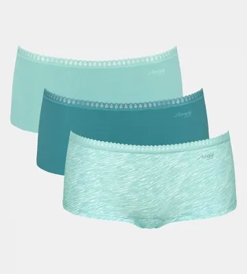 3-pack Crush Go dames boxershorts - Biologisch Katoenen dames onderbroeken - Multipack vrouwen ondergoed