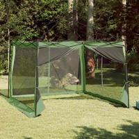 VidaXL Binnentent met dak met opslag groen 303 x 303 x 196 cm taft