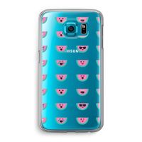 Smiley watermeloenprint: Samsung Galaxy S6 Transparant Hoesje