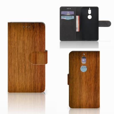 Nokia 7 | Book Style Case | Donker Hout
