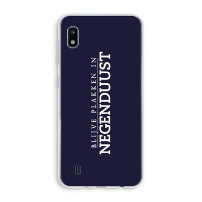 Blijve plakken in Negenduust: Samsung Galaxy A10 Transparant Hoesje