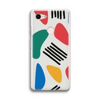 Illustratieve pop 1: Google Pixel 3 Transparant Hoesje