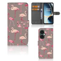 OnePlus Nord CE 3 Lite | Telefoonhoesje | Met pasjeshouder | Flamingo OnePlus Nord CE 3 Lite | Telefoonhoesje | Met pasjeshouder | Flamingo