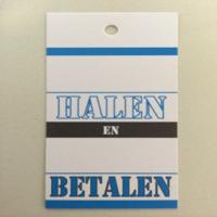 Hangetiket 35x70 mm .. halen .. b 250st