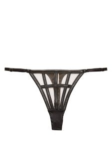 Fleur Du Mal string en cuir vegan - Noir