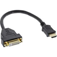 InLine 17670I video kabel adapter 0,2 m HDMI A DVI-D Zwart - thumbnail