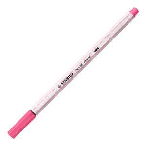 STABILO Pen 68 brush, premium brush viltstift, roze, per stuk