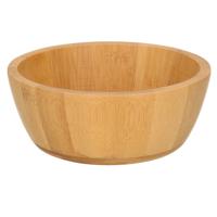 Salade schaal - bamboe - naturel - 6 cm - salade kom - fruitkom