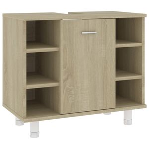 vidaXL Badkamerkast 60x32x53,5 cm bewerkt hout sonoma eikenkleurig