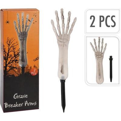 Halloween Tuinsteker Set van 2 Armen - Buitengewoon de boet