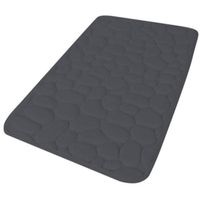 Urban Living Badkamerkleedje/badmat tapijt - memory foam - antraciet - 50 x 80 cm - Badmatjes - thumbnail