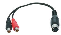 Valueline CABLE-301 audio kabel 0,2 m 5-pin DIN 2 x RCA Zwart - thumbnail