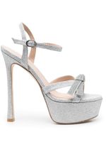 Stuart Weitzman sandales 160 mm à plateforme - Argent