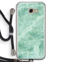 Groen marmer: Samsung Galaxy A5 (2017) Transparant Hoesje met koord