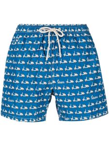 MC2 Saint Barth short de bain imprimé à lien de resserrage - Bleu