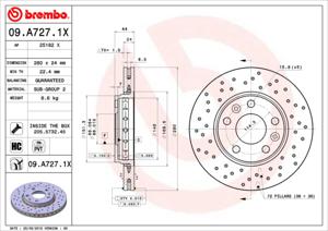 Brembo Remschijven 09.A727.1X