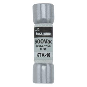 Eaton KTK-10 KTK-10 Zekeringsinzetstuk (Ø x l) 10 mm x 38 mm 10 A 600 V Supersnel -FF- Inhoud 10 stuk(s)