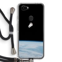 Alone in Space: Pixel 3a Transparant Hoesje met koord