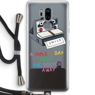 Smile: LG G7 Thinq Transparant Hoesje met koord