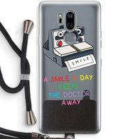 Smile: LG G7 Thinq Transparant Hoesje met koord