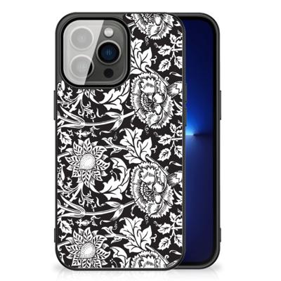 iPhone 13 Pro Bloemen Hoesje Black Flowers