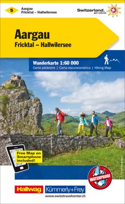 Wandelkaart 5 Aargau - Fricktal - Hallwilersee | Kümmerly & Frey