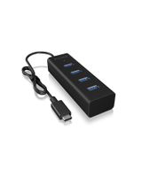 ICY BOX IB-HUB1409-C3 USB 3.2 Gen 1 (3.1 Gen 1) Type-C 5000 Mbit/s Zwart - thumbnail