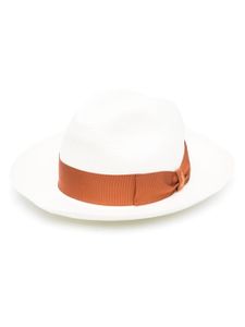 Borsalino chapeau Panama Amedeo en paille - Blanc