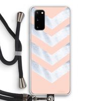 Marmeren pijlen: Samsung Galaxy S20 Transparant Hoesje met koord