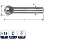 Rotec Verzinkfrees 120gr. 3-snijder 25.0mm